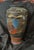 Striking antique Japanese Satsuma style hand painted Moriage vase in nice condition. This is a very colorful vase...
