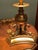 1980s Pair Vintage 1987 Chapman Brass Dolphin Buffet Lamps Black Gold Foil Shades 37" For Sale - Image 5 of 13