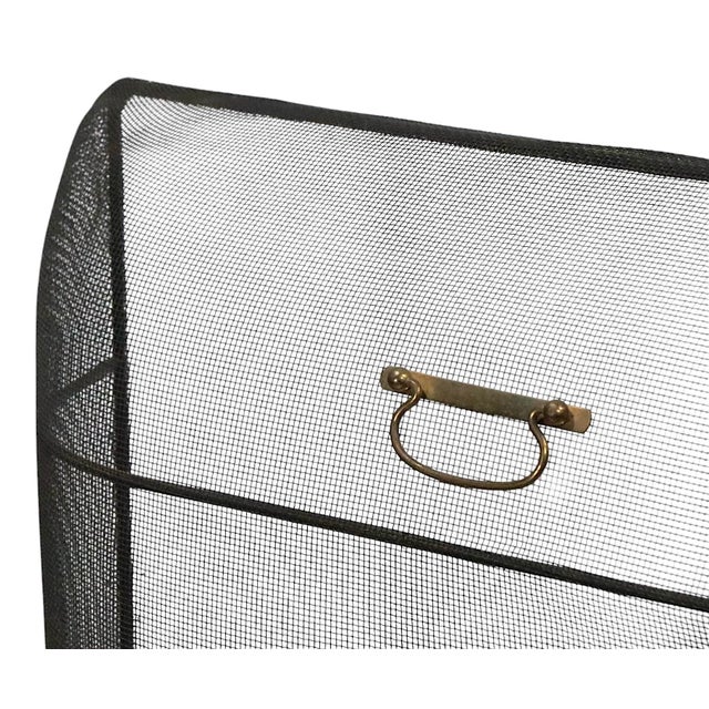 Stationary Fireplace Screen Spark Gard For Sale - Image 10 of 11