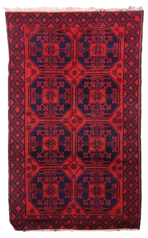 Bukhara Wool Heavy Knot Afghanistan Rug