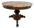 19th Century French Charles X Style Flame Mahogany Guéridon Table W/Marble Top For Sale