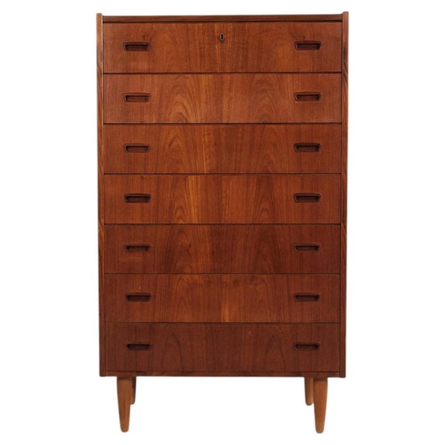 Danish Teak Chest of Drawers with Seven Drawers, 1960s For Sale - Image 10 of 10