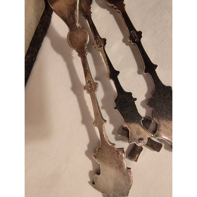 1940s Dutch Silverplated Six Piece Serving Set For Sale - Image 10 of 12