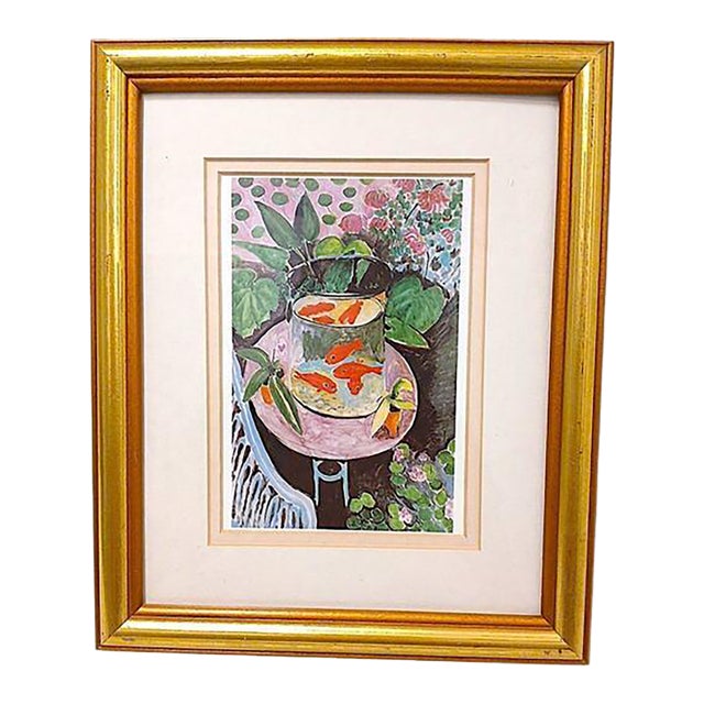 Framed Art 9x11 Goldfish by Henri Matisse Print Reproduction of 1912 Painting For Sale
