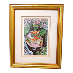Framed Art 9x11 Goldfish by Henri Matisse Print Reproduction of 1912 Painting