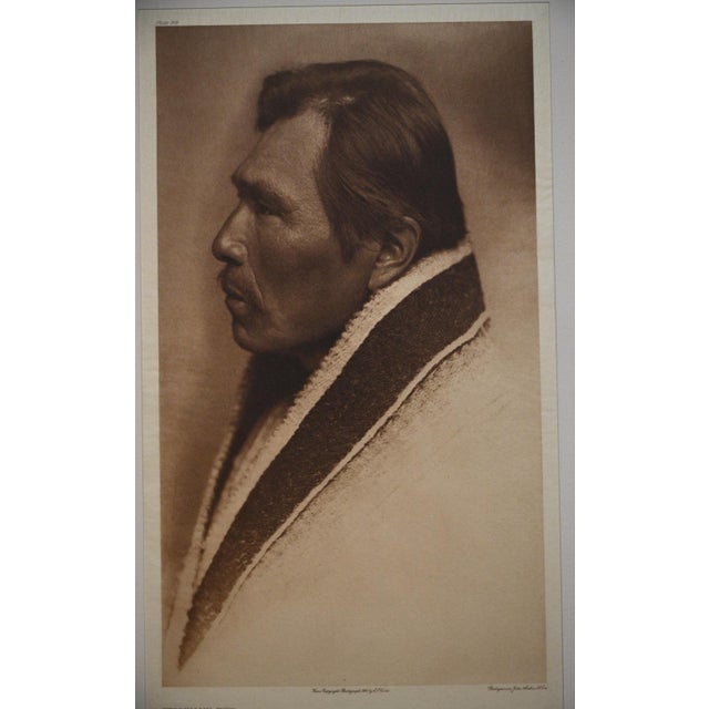 Native American Edward S. Curtis "Snoqualmu Type" Photogravure on Gampi Tissue, 1913 — Cardozo Collection For Sale - Image 3 of 7