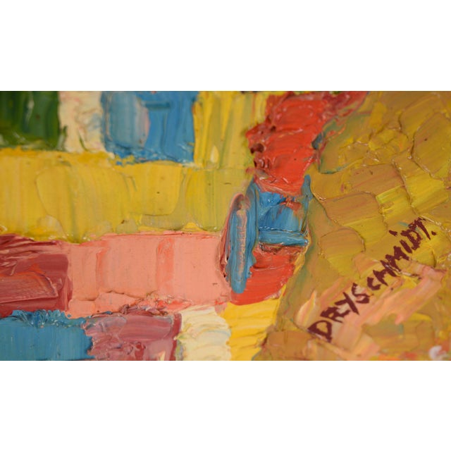 "On the Beach" - 1976 Original Textured Oil on Canvas by Harald Dry Schmidt For Sale In Monterey, CA - Image 6 of 7