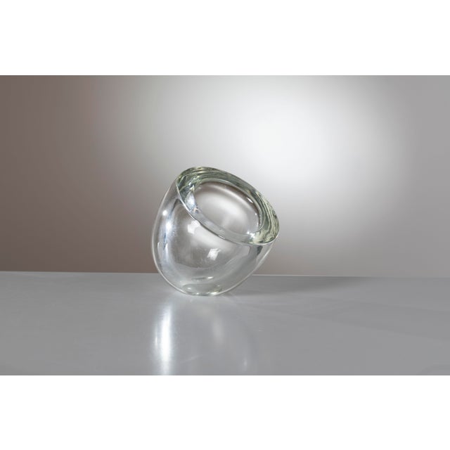 Sculptural Clear Glass Vase by Alfredo Barbini, Italy, 1960 For Sale - Image 10 of 10