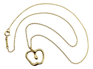 Vintage 18k Gold Elsa Peretti Small Apple Necklace for Tiffany & Co.