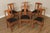 High Quality American Made Set Of Six Antique Arts And Crafts Period Oak Frame, Dining Chairs With Custom Black...