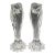 Late 20th Century Lenox Artic Bloom Crystal Candlestick Holders- A Pair For Sale