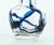 Vintage Sinuous Vase in Glass with Blue Relief, Austria, 1950s For Sale - Image 4 of 5