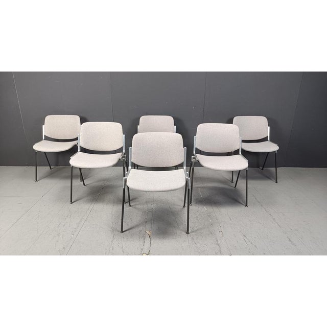 Vintage DSC 106 Side Chairs by Giancarlo Piretti for Castelli, 1970s, Set of 6 For Sale - Image 15 of 18