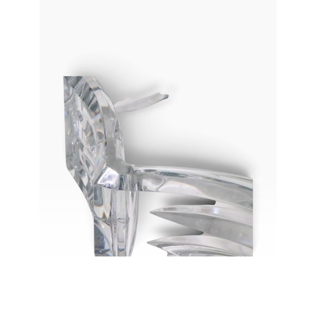 Transparent Mid 20th Century Large Bacarrat Crystal Centerpiece Bowl For Sale - Image 8 of 9