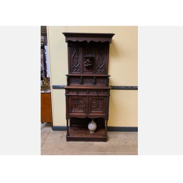Antique Neo-Gothic Cabinet, 1880 For Sale - Image 3 of 17