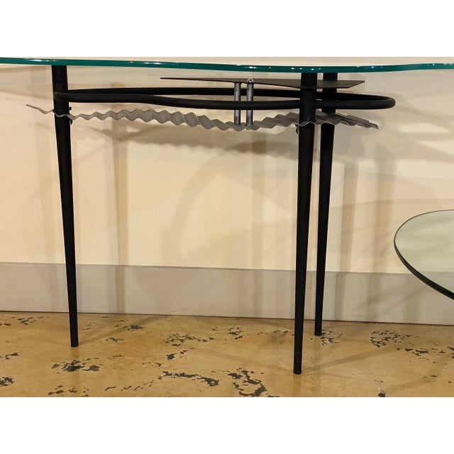 Mid 20th Century Vintage Dia (Design Institute of America) Side Table and Cocktail/Coffee Table Set of 2 - Iconic Biomorph Design For Sale In Detroit - Image 6 of 12