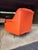 Plastic Vintage 1950s Midcentury Modern Pontiac Chair Co for Montgomery Ward Orange Swivel Rocking Chair For Sale - Image 7 of 10
