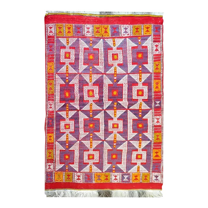 Vintage Anatolian Cicim Rug | Chairish