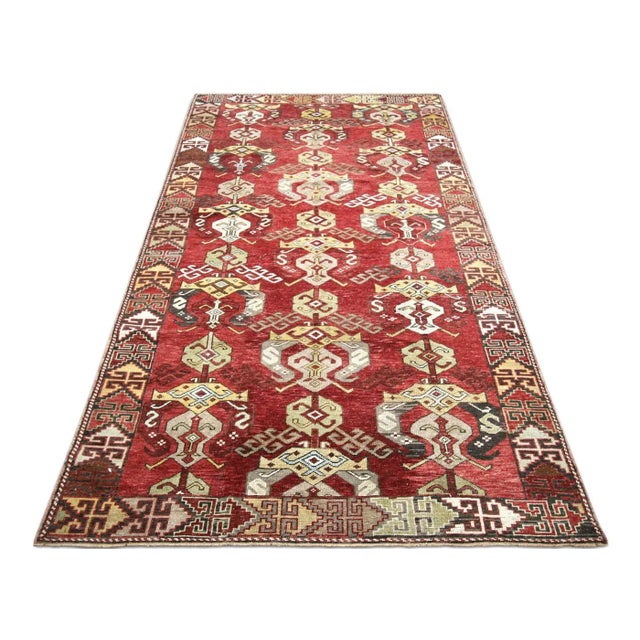 1960s Turkish Oushak Rug For Sale In Los Angeles - Image 6 of 6