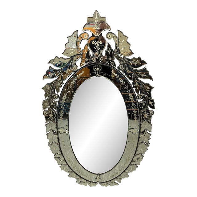Vintage Venetian Style Wall Mirror For Sale