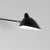 Mid-Century Modern Black Two Rotating Straight Arms Wall Lamp by Serge Mouille For Sale - Image 4 of 13