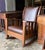 Stickley Brothers 1910s Mission Oak Stickley Brothers Rocking Chair W/ Leather Upholstery For Sale - Image 4 of 8