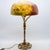 Glass Bronze and Floral Glass Table Lamp from Daum, France, 1900s For Sale - Image 7 of 15