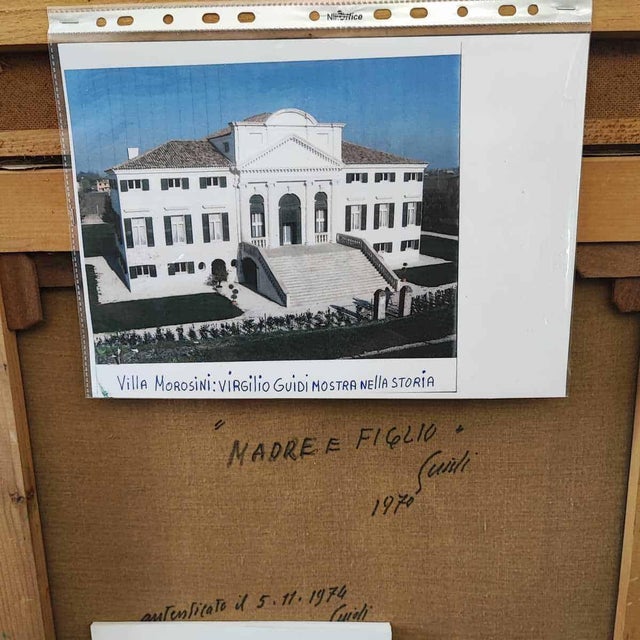 Virgilio Guidi, Untitled, 1970, Oil on Canvas, Framed For Sale - Image 9 of 12