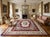 9x12 Vintage Aubusson Flat Weave Wool Rug, Burgundy Rose Medallion For Sale - Image 10 of 12