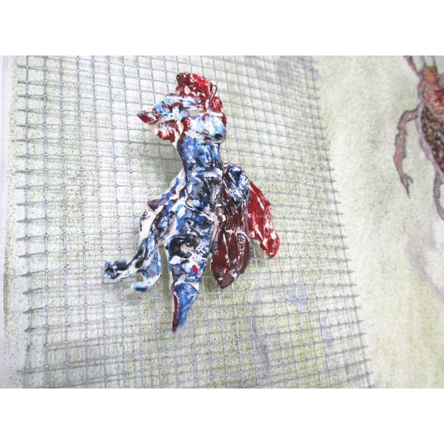 Mid Century Painting " Life of Bugs " by Rita Wasserman For Sale - Image 10 of 16