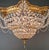 1900s Baroque Revival Crystal Chandelier Brass Basket Form Restored Historicism For Sale - Image 4 of 13