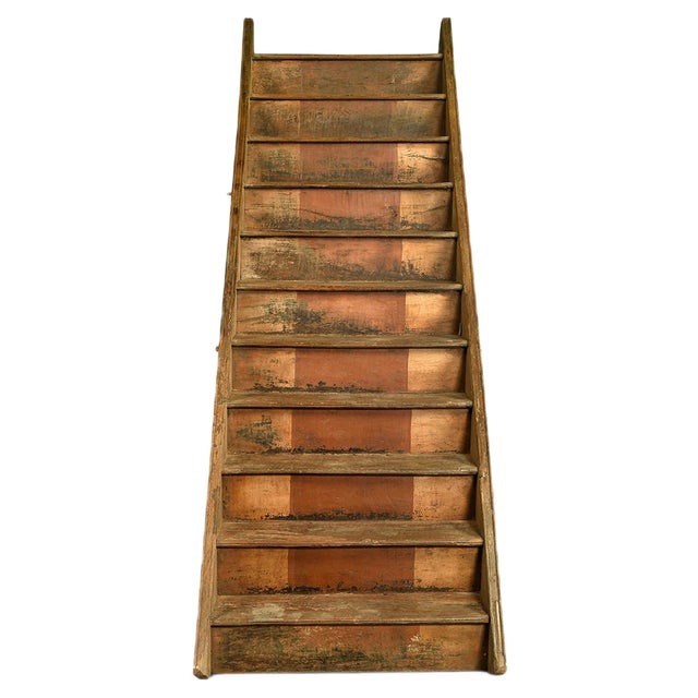 Wooden Stairs, 1940s For Sale