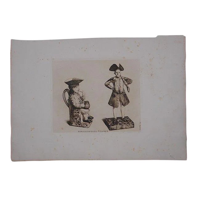 Antique "English Pottery" Ltd. Ed. Etching For Sale