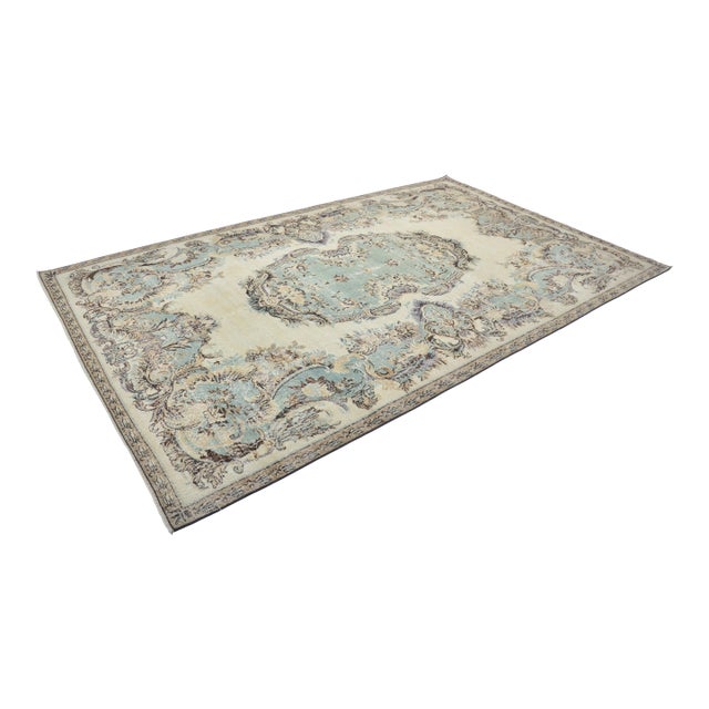 1950s Oversize Oushak Floor Carpet For Sale