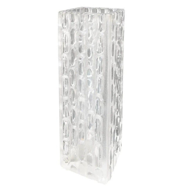 Square German Modernist Glass Vase For Sale In San Francisco - Image 6 of 6