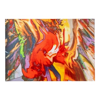 Anne Sager Abstract Paint Pour Composition C-Print For Sale