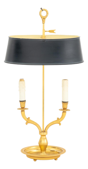 French Style Gilt Metal Bouillotte Lamp