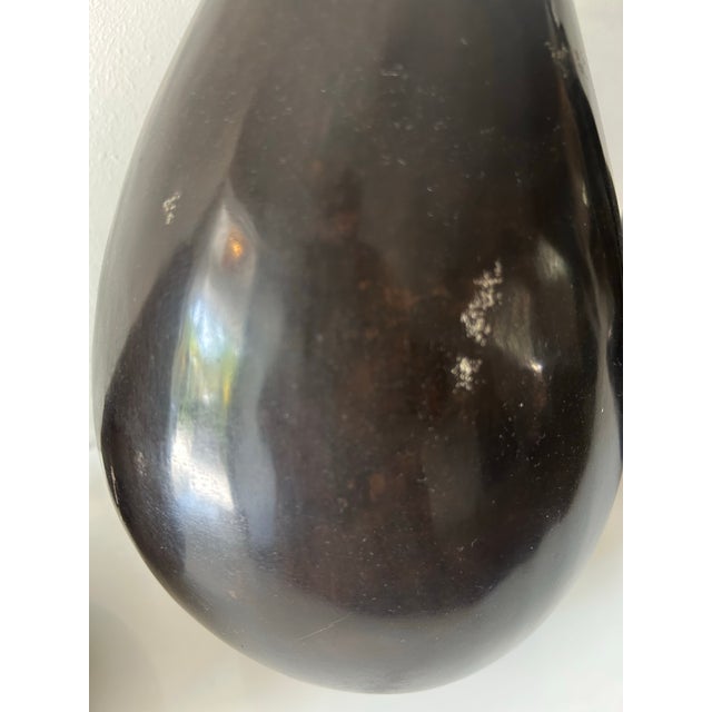 1980's Bronze Trio of Large Abstract Pear Sculptures For Sale In Miami - Image 6 of 11