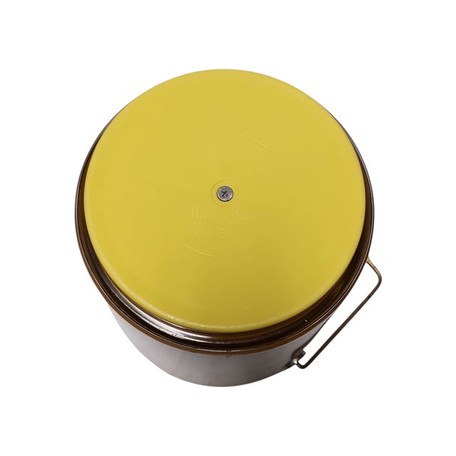 West Bend Mid 20th Century Mid Century Modern West Bend Thermo Serv Daisy Ice Bucket For Sale - Image 4 of 5