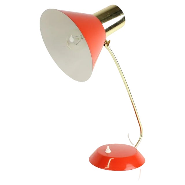Orange Table Lamp, 1970s For Sale