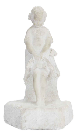 Attilio Prendoni, Sculpture of a Little Girl, 1920s, Marble