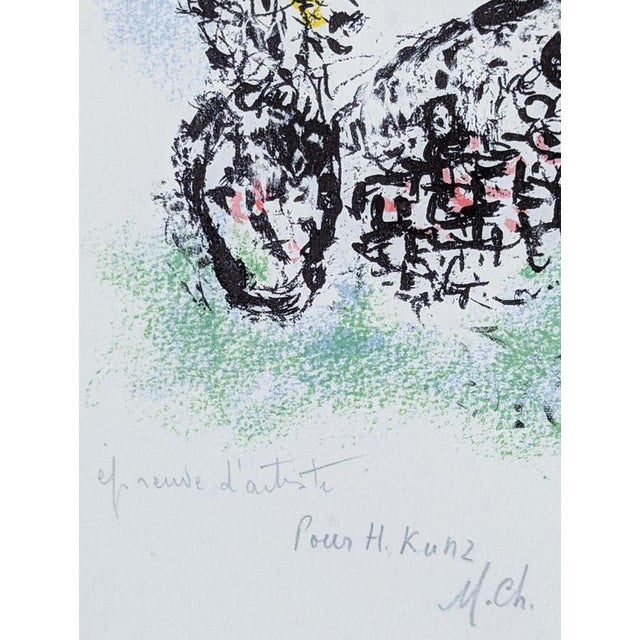 Marc Chagall, Putting It Into Words, 1969, Lithograph on Paper For Sale - Image 3 of 6