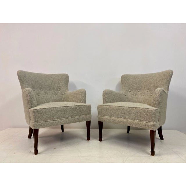 Set of Danish Armchairs by Frits Henningsen, 1950s For Sale - Image 9 of 14