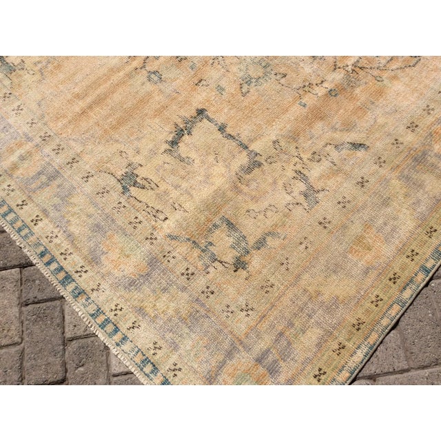 1940s Distressed Turkish Area Rug - 84" X 143" For Sale - Image 5 of 13