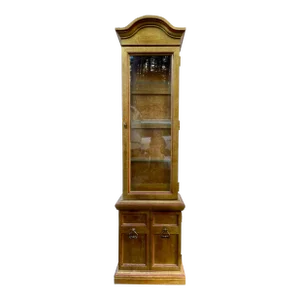 Hollywood Regency Gold Gilt Display Curio Display Cabinet