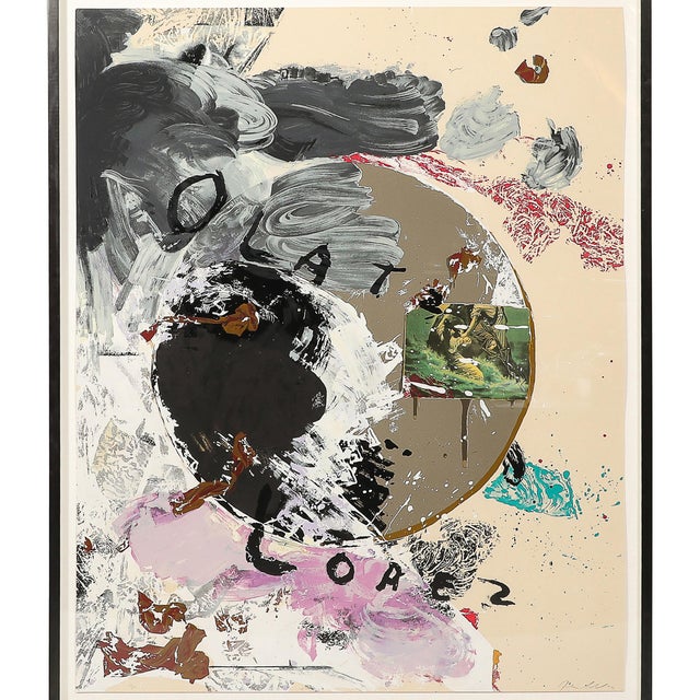 Paper Olatz López, Color Screenprint on Arches Paper by Julian Schnabel For Sale - Image 7 of 13