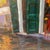 Paint Vintage Mid-Century Signed Expressionist Architectural Courtyard Oil Painting – Heavy Impasto Large Street Scene For Sale - Image 7 of 12