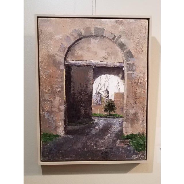 Michelle Arnold Paine "Uphill Into Light" Contemporary Original Italian Archway Oil Painting by Michelle Arnold Paine For Sale - Image 4 of 4