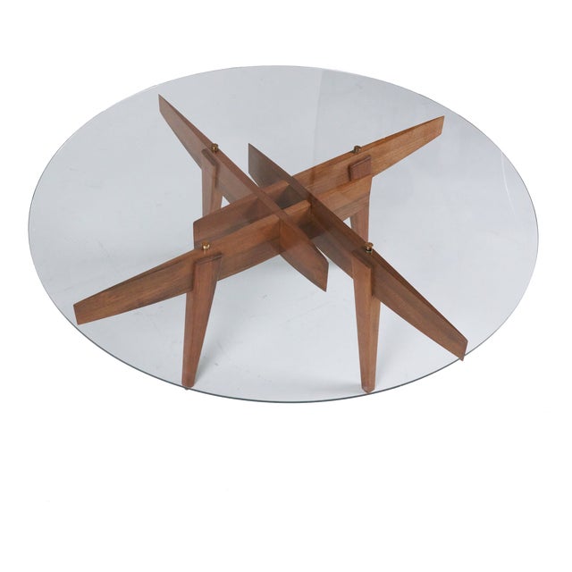 Geometric Coffee Table by Gio Ponti for Giordano Chiesa, 1950s For Sale