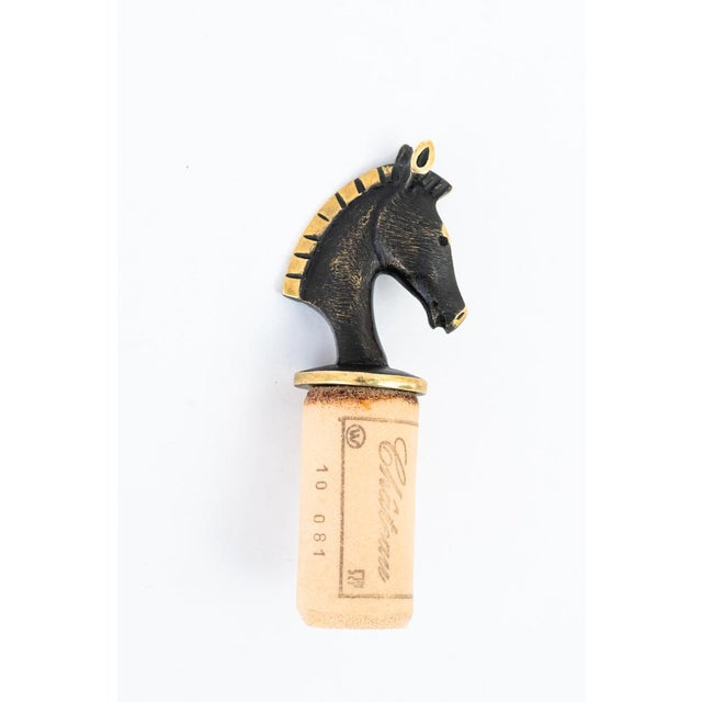 Mid-Century Modern Horse Head Bottle Stopper by Walter Bosse for Herta Baller, 1950s For Sale - Image 3 of 10